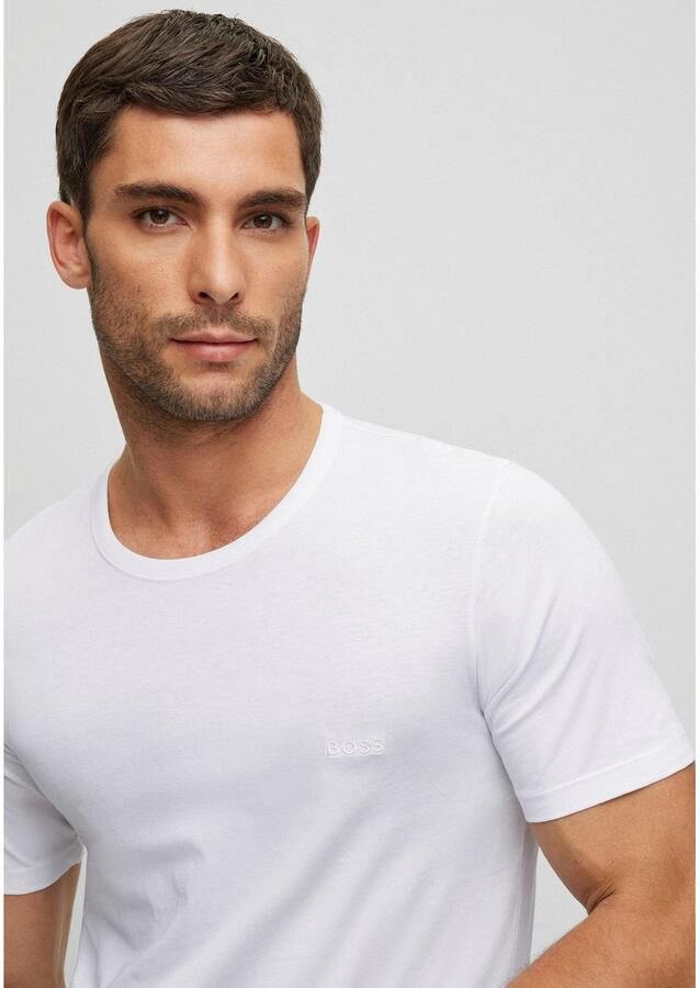 Hugo Boss 3-Pack Regular Fit Pure Cotton C-neck T-shirts White Wit Heren - Foto 8