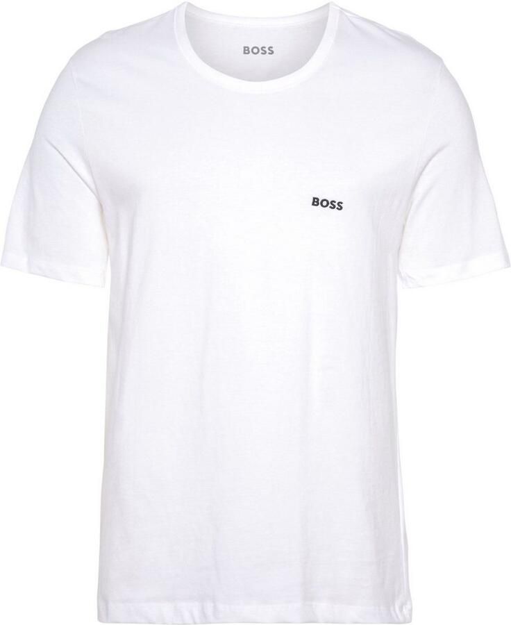 Boss T-shirt met labelstitching in een set van 3 stuks model 'Classic' - Foto 3