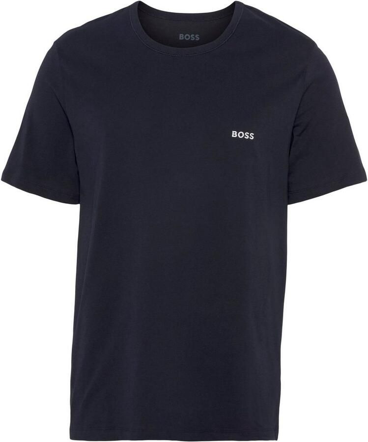 Boss T-shirt met labelstitching in een set van 3 stuks model 'Classic' - Foto 2