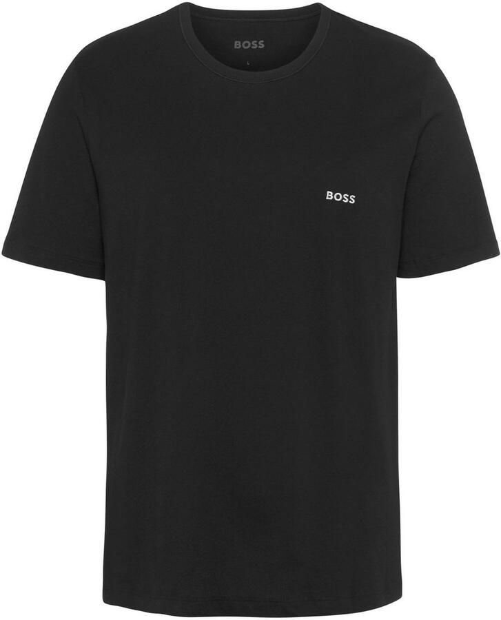 Boss T-shirt met labelstitching in een set van 3 stuks model 'Classic' - Foto 2
