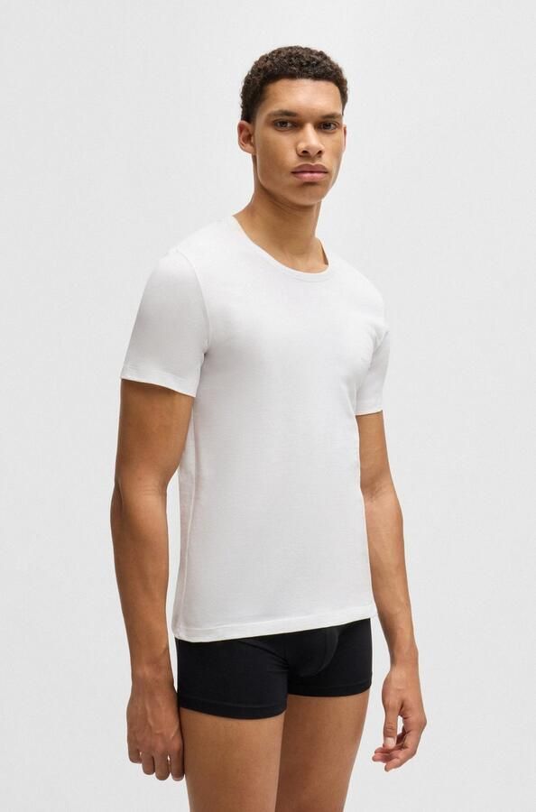 Boss T-shirt met labelstitching in een set van 3 stuks model 'Classic' - Foto 14
