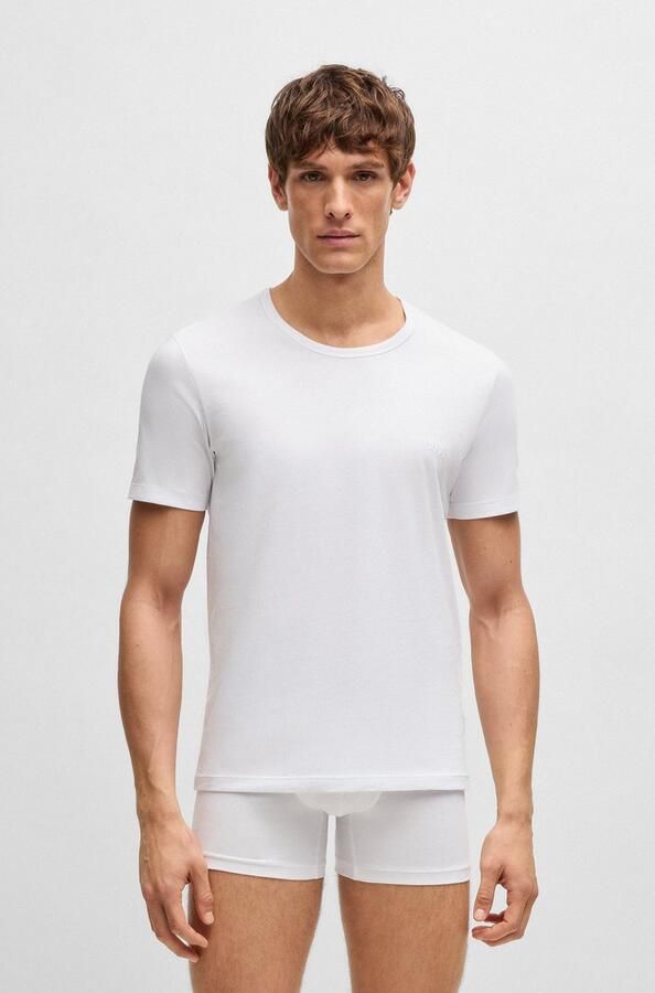 Hugo Boss 3-Pack Regular Fit Pure Cotton C-neck T-shirts White Wit Heren - Foto 13