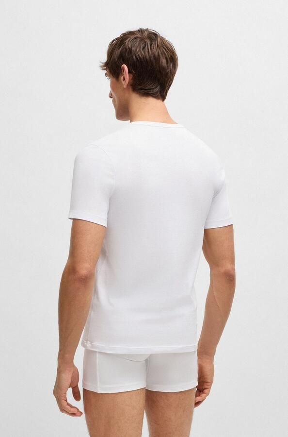 Hugo Boss 3-Pack Regular Fit Pure Cotton C-neck T-shirts White Wit Heren - Foto 14