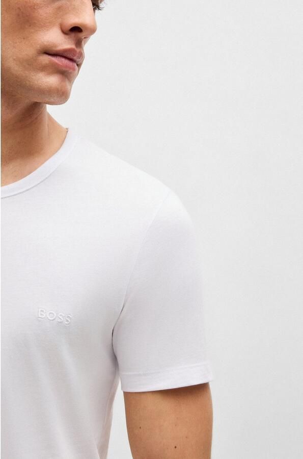 Hugo Boss 3-Pack Regular Fit Pure Cotton C-neck T-shirts White Wit Heren - Foto 12