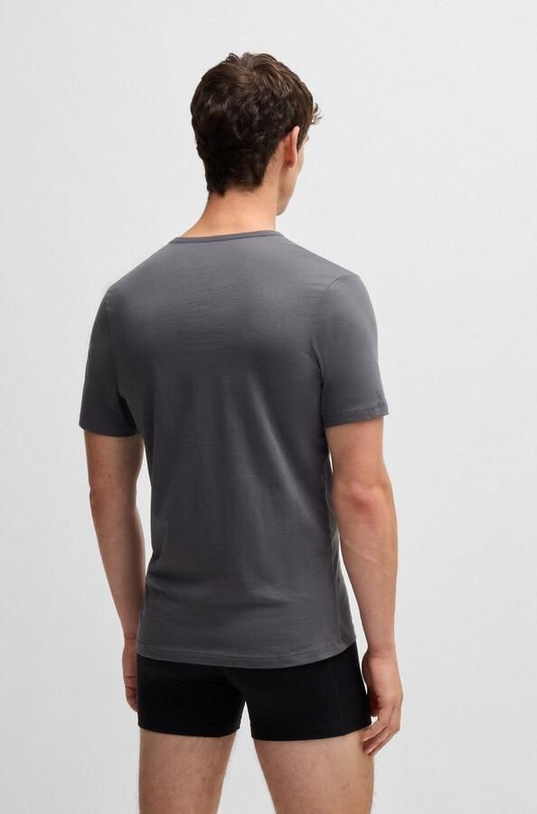 Boss T-shirt met labelstitching in een set van 3 stuks model 'Classic' - Foto 8