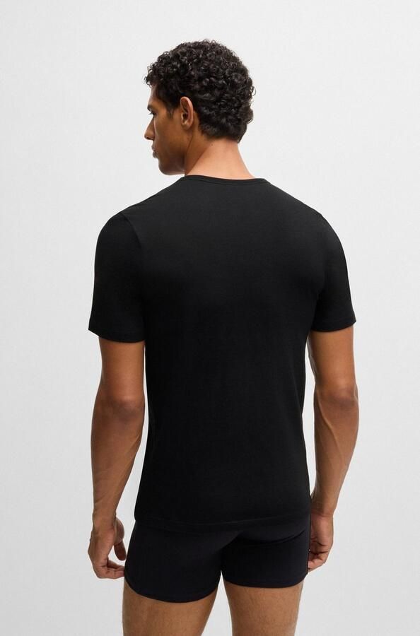 Boss T-shirt met labelstitching in een set van 3 stuks model 'Classic' - Foto 10