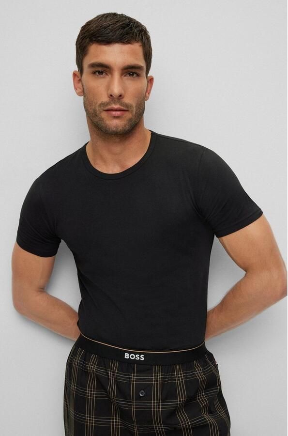 BOSS BLACK Heren Polo's & T-shirts Tshirtrn 2p Modern Zwart - Foto 14