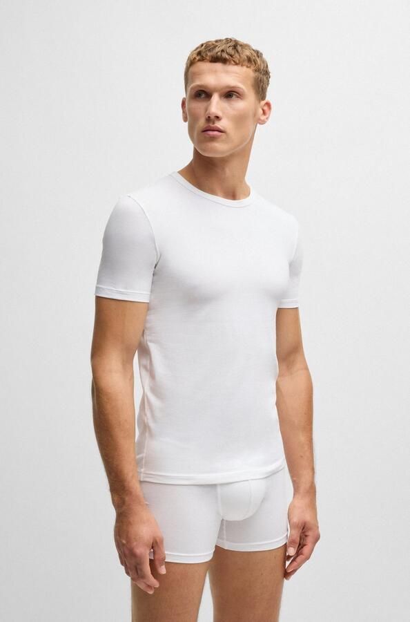 BOSS BLACK Heren Polo's & T-shirts Tshirtrn 2p Modern Wit - Foto 17