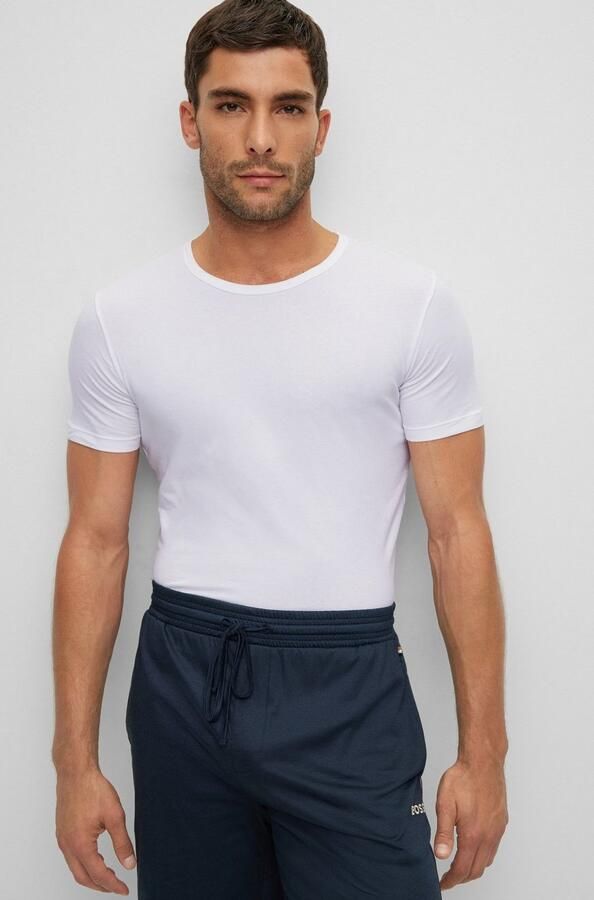 BOSS BLACK Heren Polo's & T-shirts Tshirtrn 2p Modern Wit - Foto 19