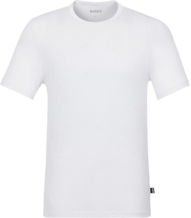 BOSS T-shirt TShirt RN 3P Natura effen t-shirt met merklabel (3-delig)