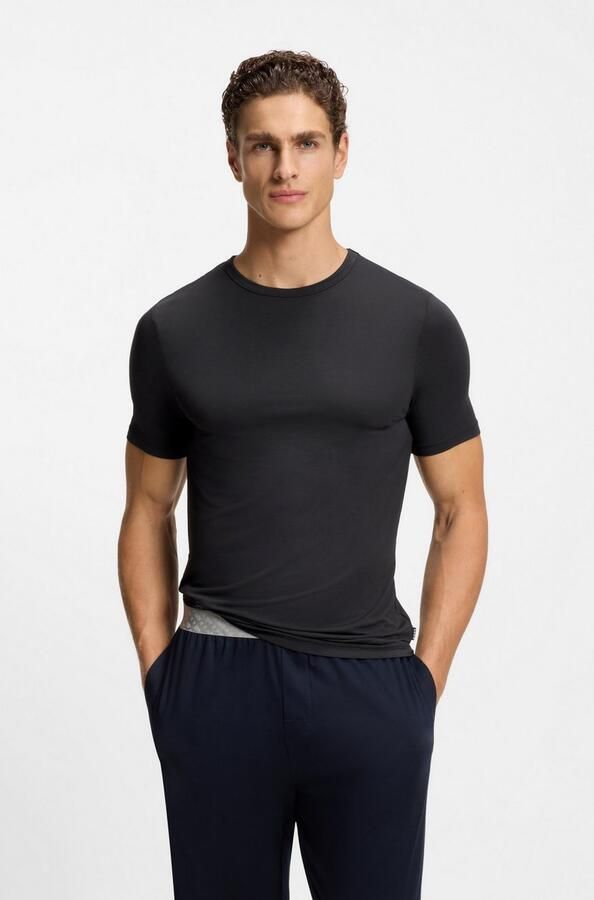 BOSS T-shirt TShirt RN 3P Natura effen t-shirt met merklabel (3-delig) - Foto 3