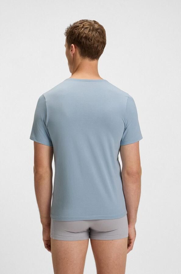 Boss Regular fit T-shirt van puur katoen in een set van 3 stuks - Foto 5