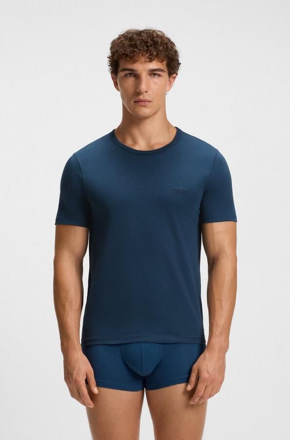 Boss Regular fit T-shirt van puur katoen in een set van 3 stuks - Foto 3
