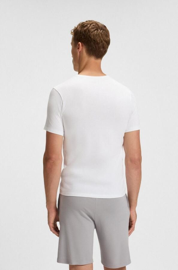 Boss T-shirt van puur katoen in een set van 3 stuks model 'Classic' - Foto 5