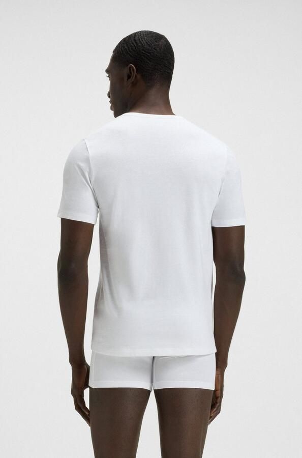Boss Regular fit T-shirt van puur katoen in een set van 3 stuks - Foto 3