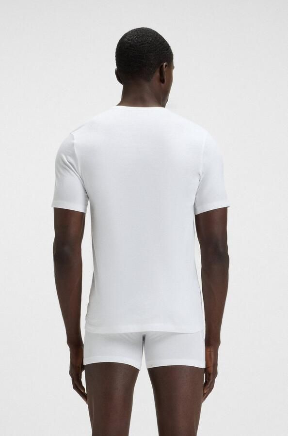 Boss Regular fit T-shirt van puur katoen in een set van 3 stuks - Foto 5
