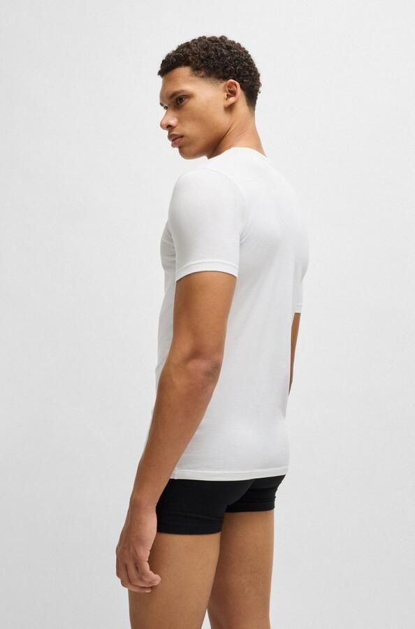 Boss T-shirt met V-hals in een set van 2 stuks model 'Modern' - Foto 7