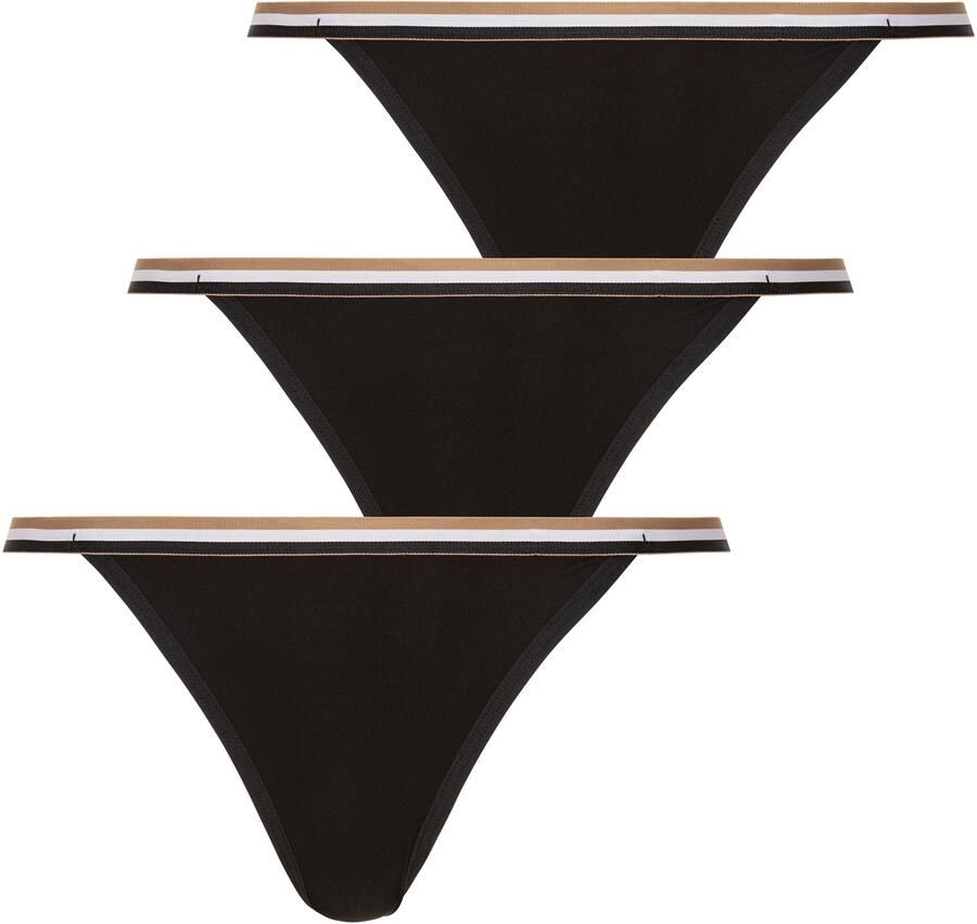 BOSS Tanga 3P STRING LACE met kanten details sportief gestreepte tailleband (3 stuks) - Foto 6