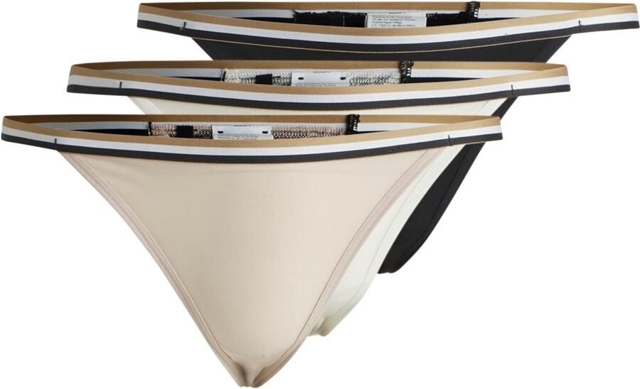 BOSS Tanga 3P STRING LACE met kanten details sportief gestreepte tailleband (3 stuks) - Foto 8