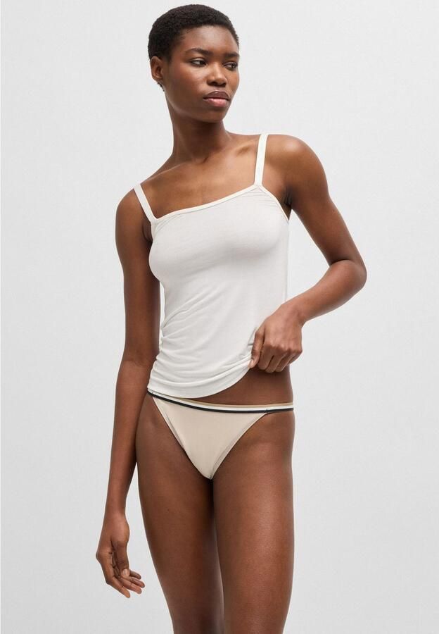 BOSS Tanga 3P STRING LACE met kanten details sportief gestreepte tailleband (3 stuks) - Foto 7