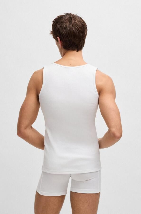 Boss Tanktop met labelstitching in een set van 3 paar model 'ONE' - Foto 3