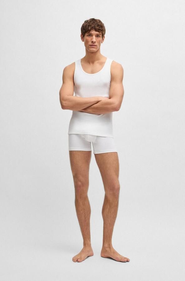 Boss Tanktop met labelstitching in een set van 3 paar model 'ONE' - Foto 4
