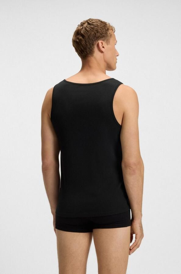 Boss Tanktop met labelstitching in een set van 3 paar model 'ONE' - Foto 7