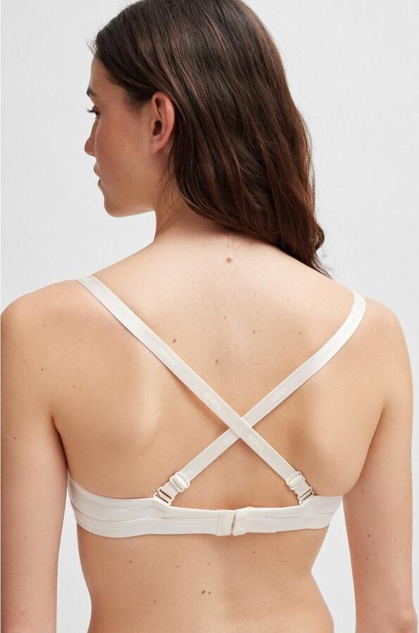 BOSS Triangel-bh TRIANGLE PADDED CI met tekst op de schouderbanden - Foto 8