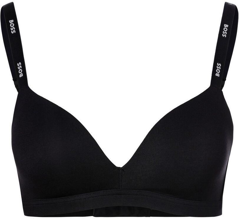 BOSS Triangel-bh TRIANGLE PADDED CI met tekst op de schouderbanden - Foto 3