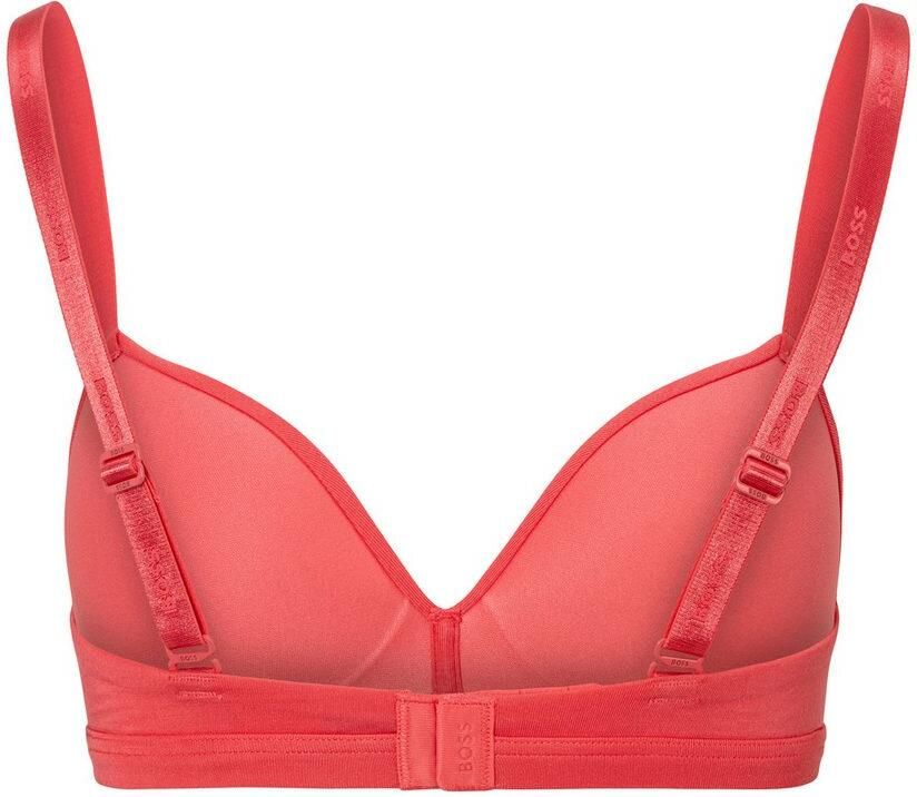 BOSS Triangel-bh TRIANGLE PADDED CI met tekst op de schouderbanden