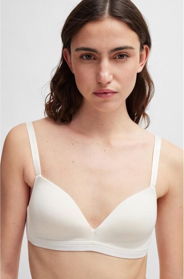 BOSS Triangel-bh TRIANGLE PADDED CI met tekst op de schouderbanden - Foto 5