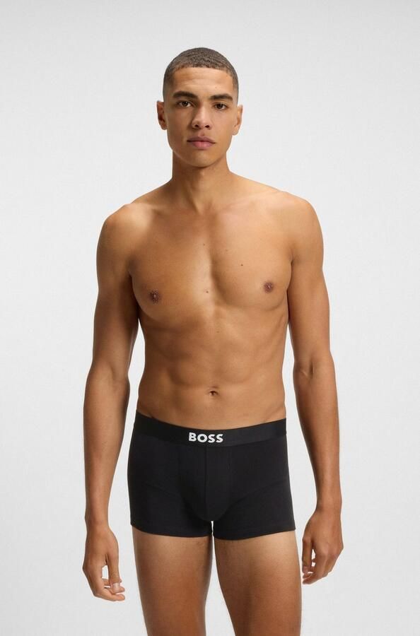 BOSS Trunk 3P ONE gemiddelde taillehoogte 1x met patroon 2x effen (3 stuks)