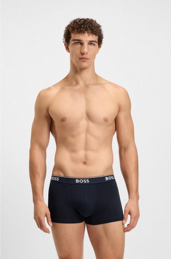 Boss Relaxed fit boxershort van katoenmix in een set van 3 stuks - Foto 3