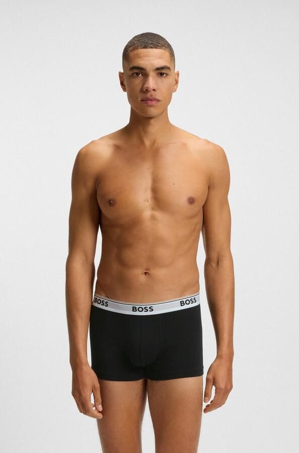 Boss Regular fit boxershort van katoenmix in een set van 3 stuks - Foto 4
