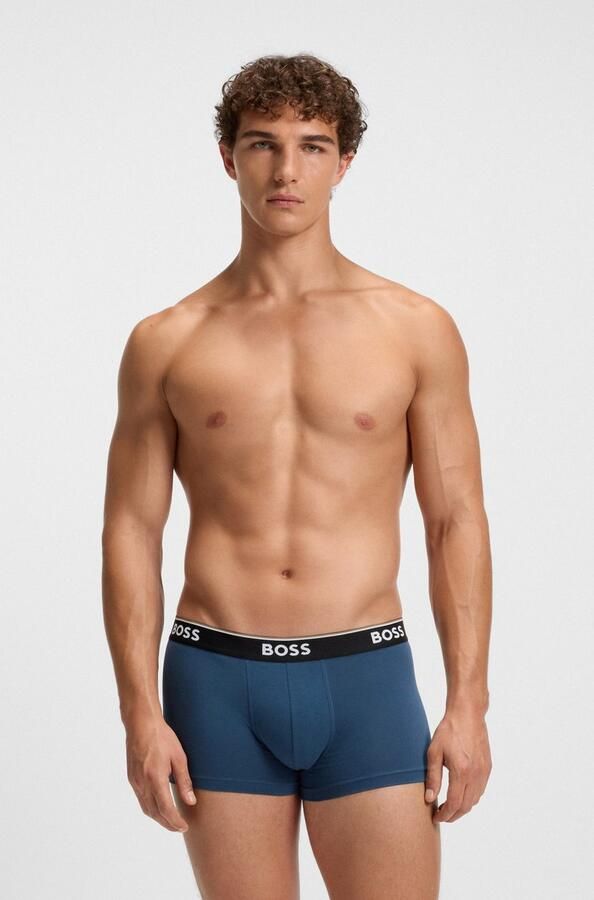 Boss Regular fit boxershort van katoenmix in een set van 3 stuks - Foto 4