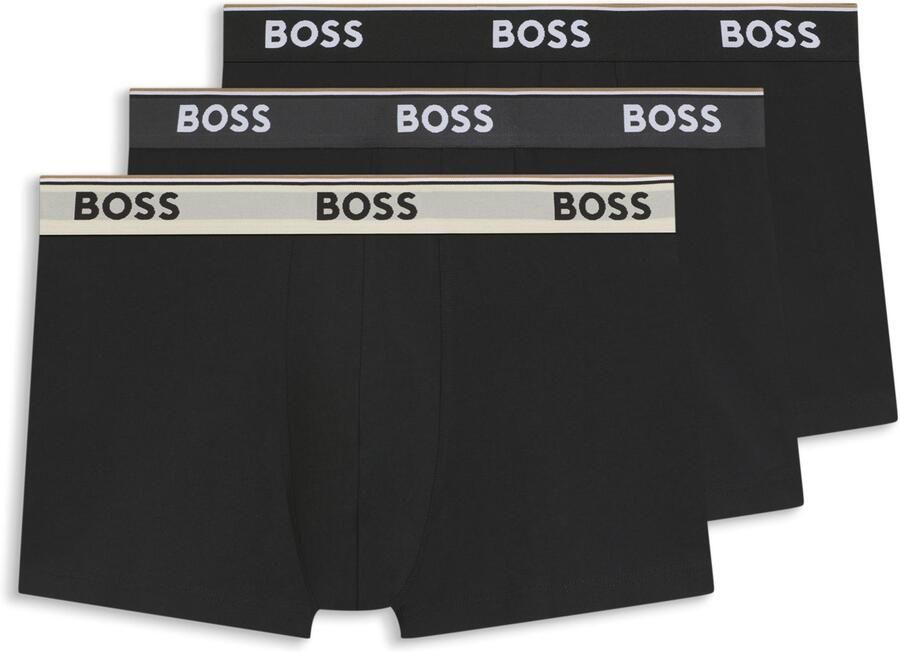 Boss Regular fit boxershort van een mix van katoen en elastaan in een set van 3 stuks - Foto 8