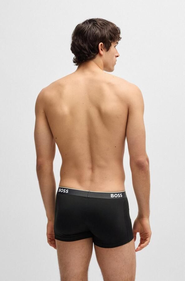Boss Regular fit boxershort van een mix van katoen en elastaan in een set van 3 stuks - Foto 7