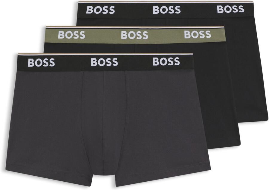 Boss Regular fit boxershort van een mix van katoen en elastaan in een set van 3 stuks - Foto 8