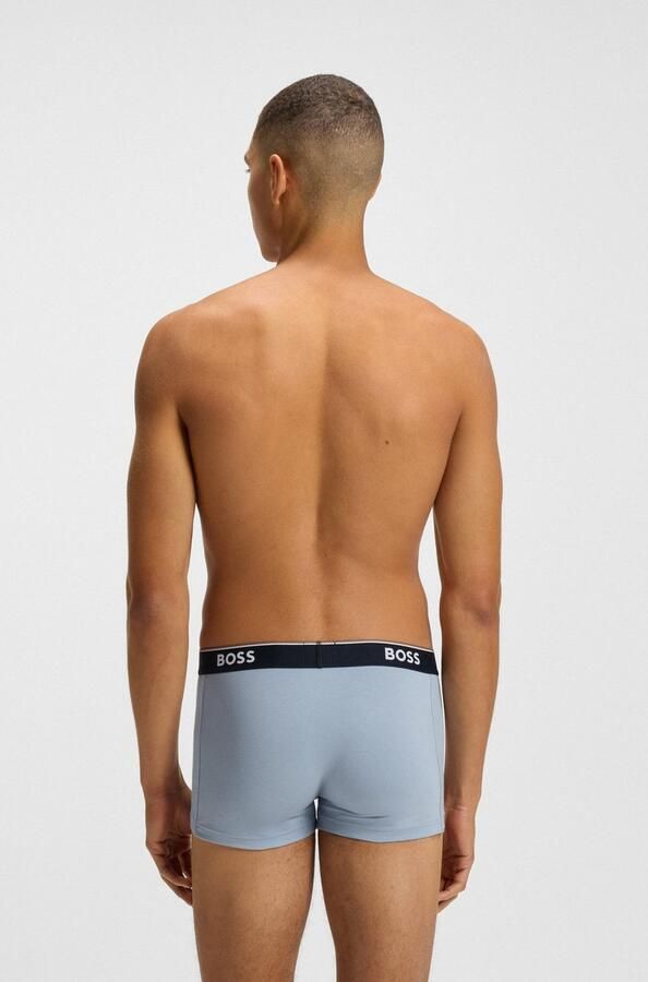 Boss Regular fit boxershort van een mix van katoen en elastaan in een set van 3 stuks - Foto 6