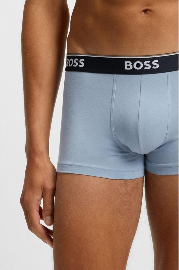 Boss Regular fit boxershort van een mix van katoen en elastaan in een set van 3 stuks - Foto 2