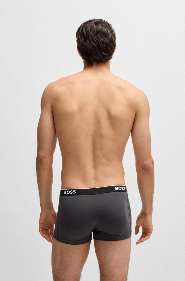 Boss Regular fit boxershort van een mix van katoen en elastaan in een set van 3 stuks - Foto 5