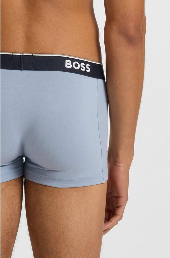 Boss Regular fit boxershort van een mix van katoen en elastaan in een set van 3 stuks - Foto 3