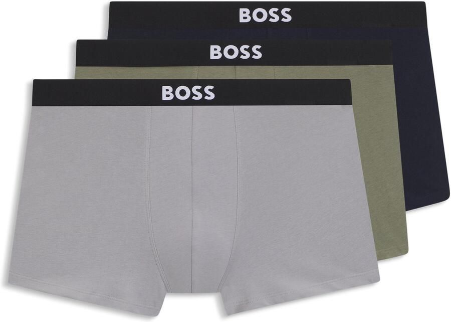 Boss Regular fit boxershort van een mix van katoen en elastaan in een set van 3 stuks - Foto 7