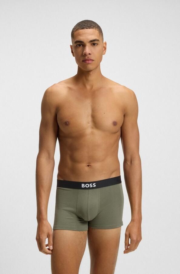Boss Regular fit boxershort van een mix van katoen en elastaan in een set van 3 stuks - Foto 4