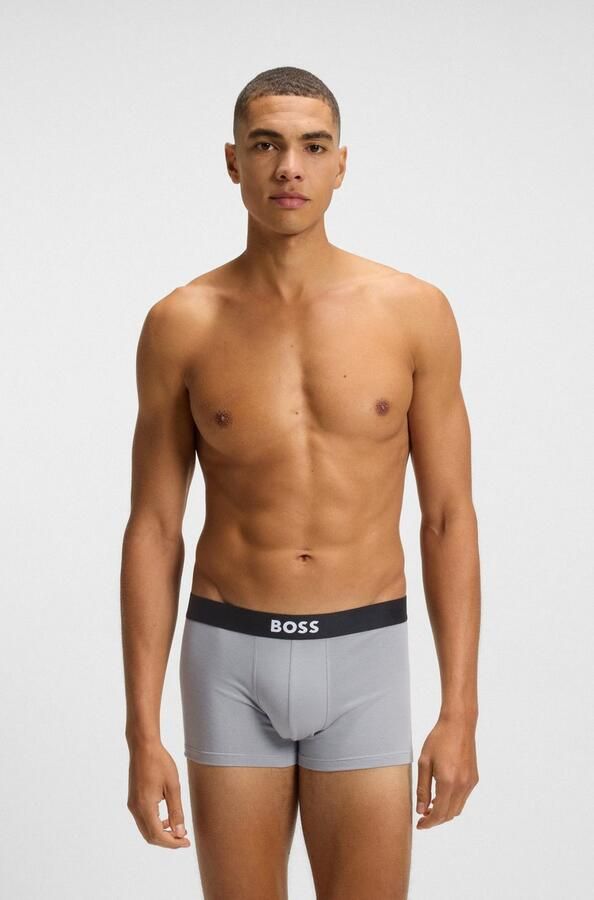 Boss Regular fit boxershort van een mix van katoen en elastaan in een set van 3 stuks - Foto 5