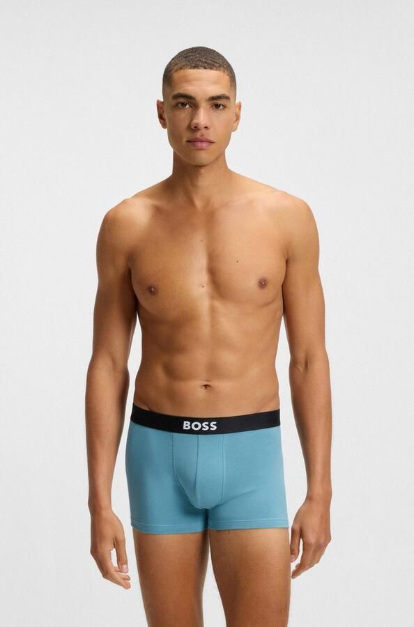 Boss Regular fit boxershort van een mix van katoen en elastaan in een set van 3 stuks - Foto 5