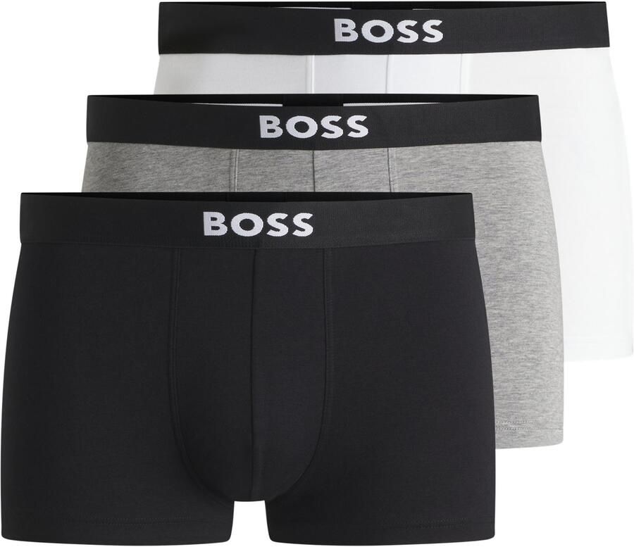Boss Boxershort met elastische band met logo in een set van 3 stuks model 'ONE' - Foto 14