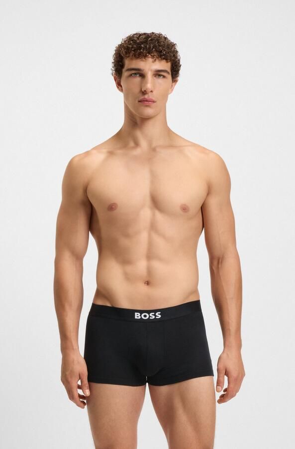 Boss Regular fit boxershort van een mix van katoen en elastaan in een set van 3 stuks - Foto 8