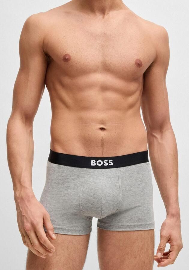 Boss Boxershort met elastische band met logo in een set van 3 stuks model 'ONE' - Foto 4