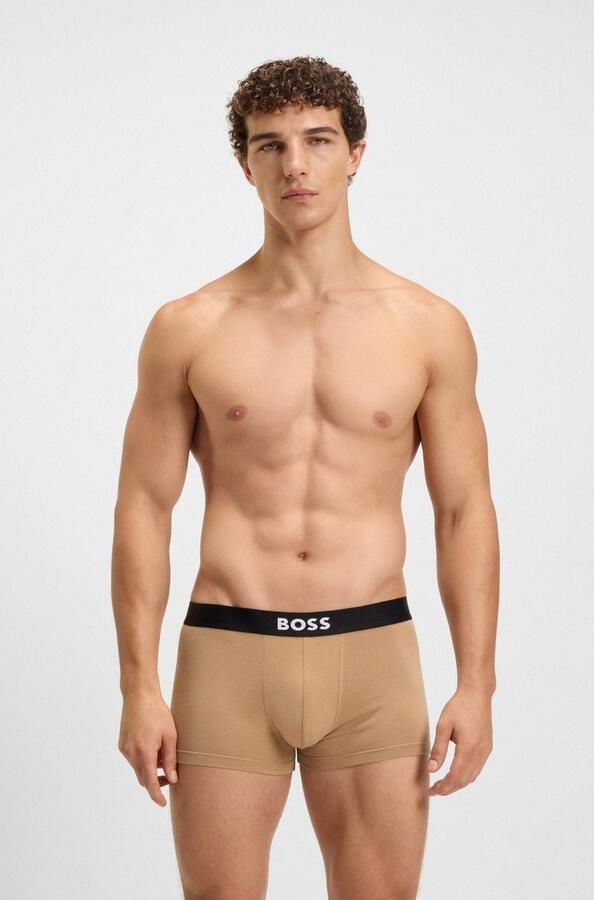 Boss Regular fit boxershort van een mix van katoen en elastaan in een set van 3 stuks - Foto 5